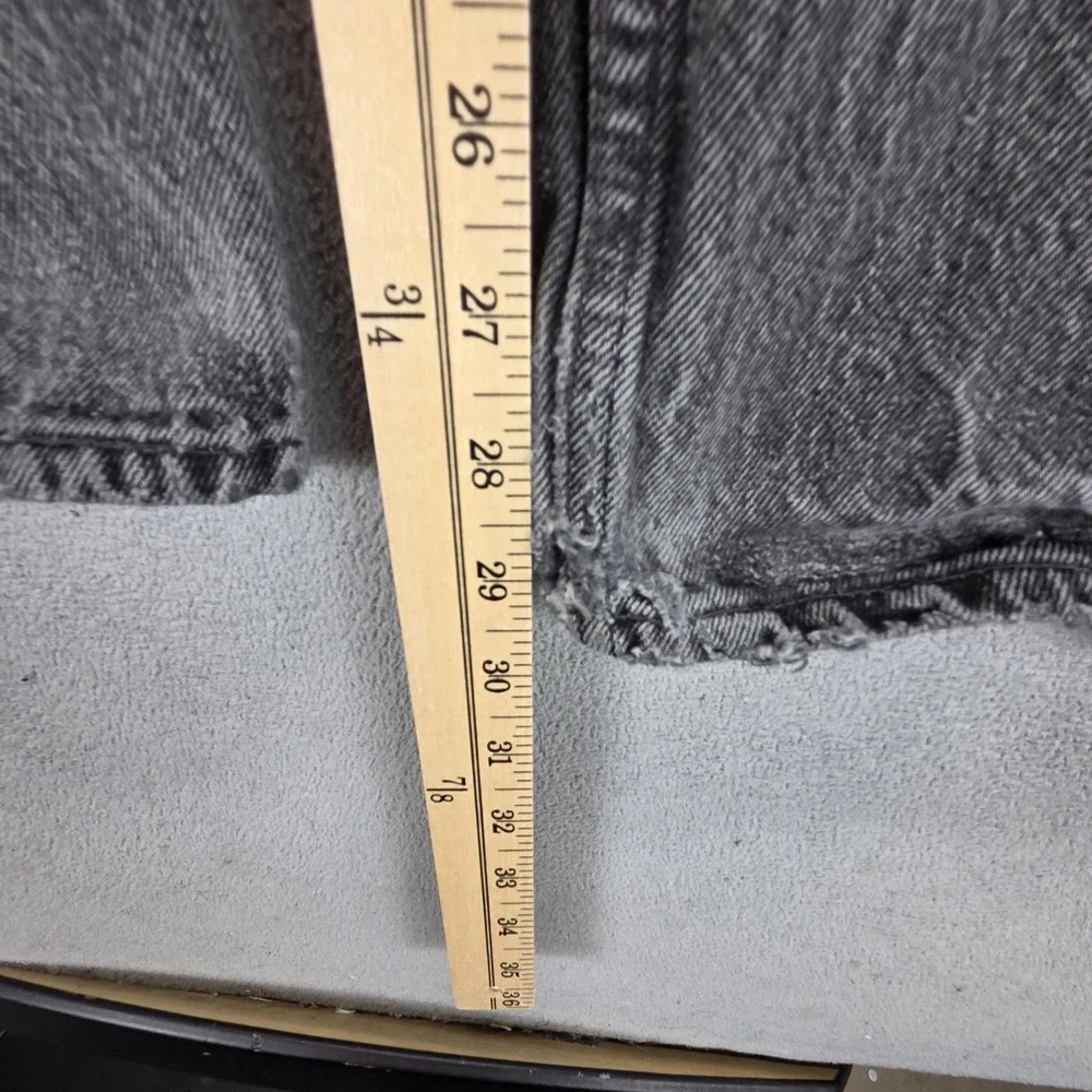 Vintage Levis 501‎ Jeans Mens Black Charcoal Wash Button Fly Made USA Fits 26x30